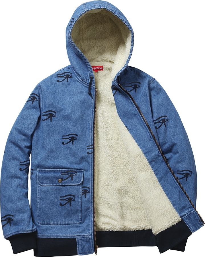 Hooded Denim Work Jacket view 3